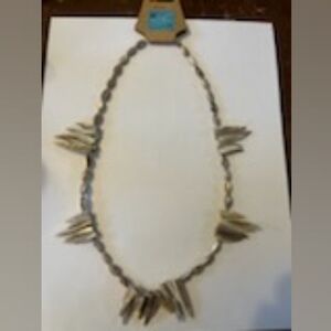 Jelly's Jewelry and Boutique Handcrafted Silver Statement Shell Beaded Necklace